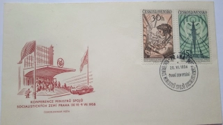 Obálka Konference ministrů spojů 1958