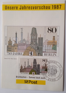 FDC leták 750 let Berlín