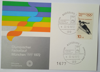 Karta Olympiáda Mnichov 1972